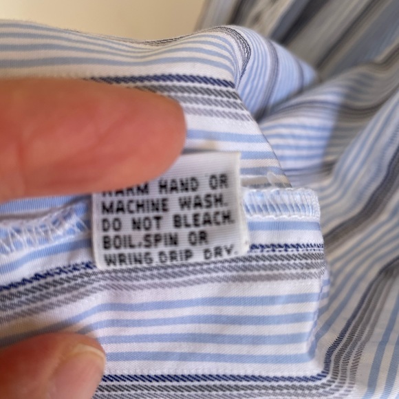 Gorgeous Zambelli Donna stripe button down shirt dress, size 6 - Picture 6 of 9